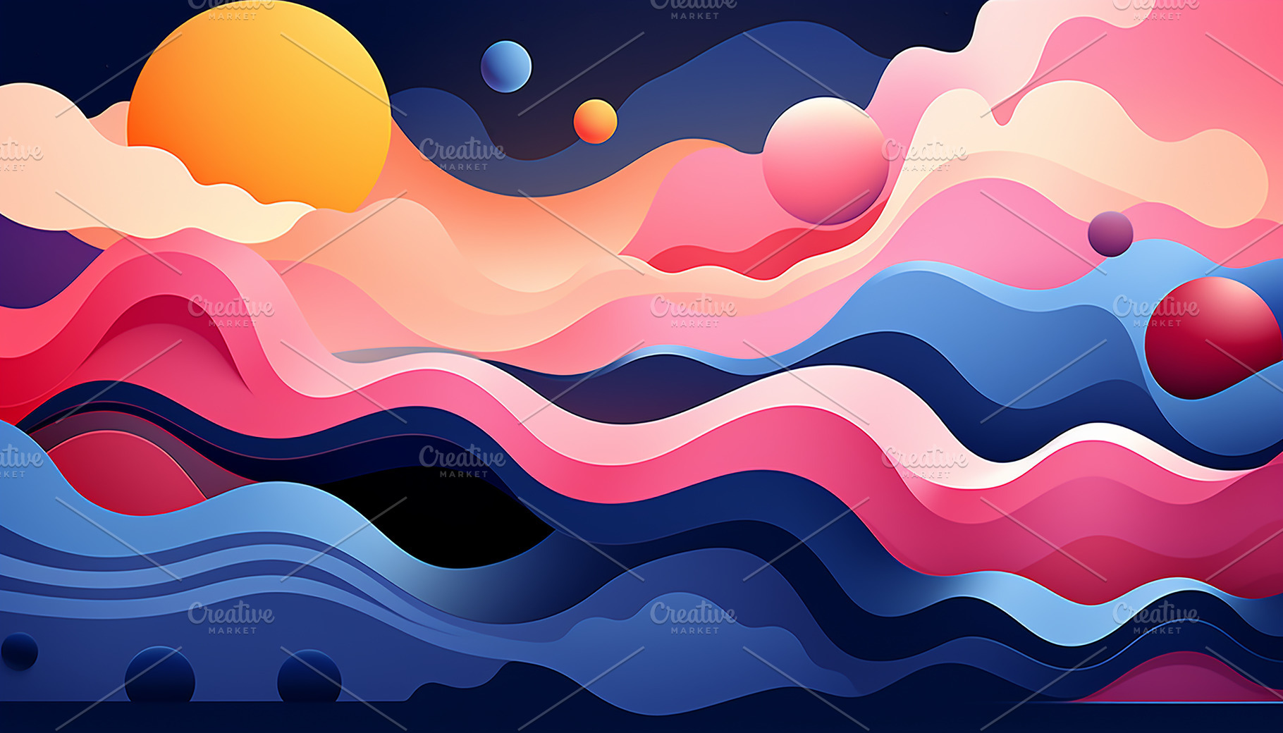 Modern, futuristic Abstract colorful, a Wallpaper Photo by Elena Vagengeim