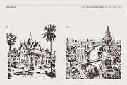 Bangkok Cityscape Sketches, an Empty State Illustration by TheMountBirdStudio (Thumbnail 3 of 7)