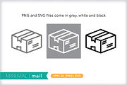 Minimal mail icons, an Outline Icon by Picture Window (Thumbnail 2 of 5)