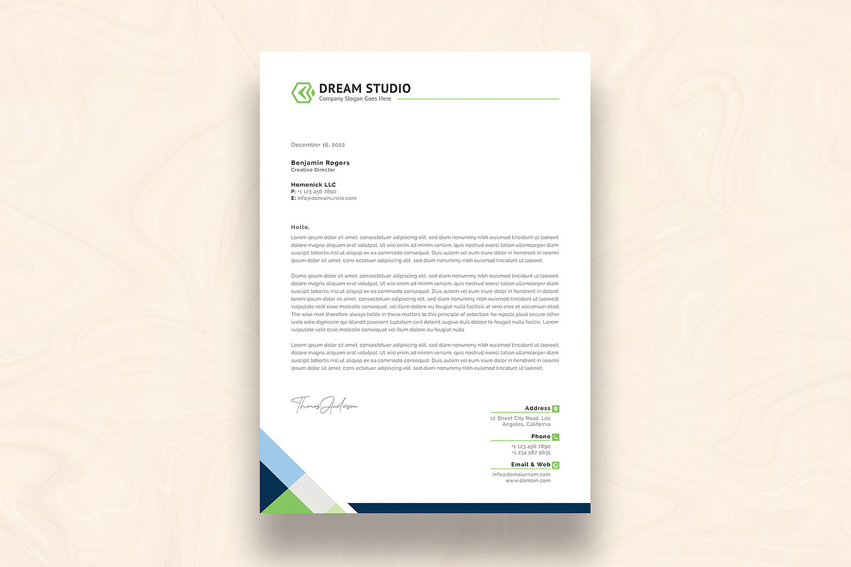 Letterhead, a Stationery Template by DesignDevisers (Photo 2 of 10)
