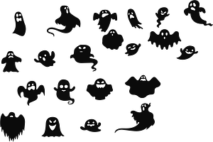 Halloween Ghost Silhouette Collectio
