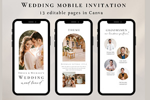 Wedding Mood Board Mobile Template