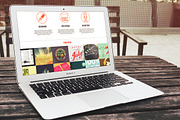 Flat One Page Creative Template, a Landing Page Template by VectorBurn (Thumbnail 1 of 5)