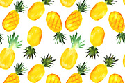 Watercolor summer patterns (4+bonus), a Pattern Graphic by Katerina Tova (Thumbnail 2 of 10)