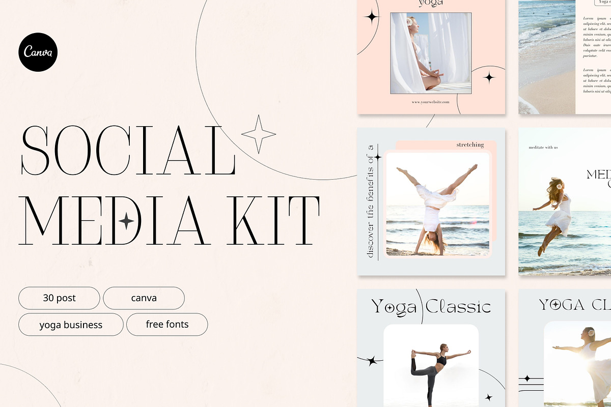Social Media _Canva Templates, a Social Media Template by ElladesignCo (Photo 1 of 8)