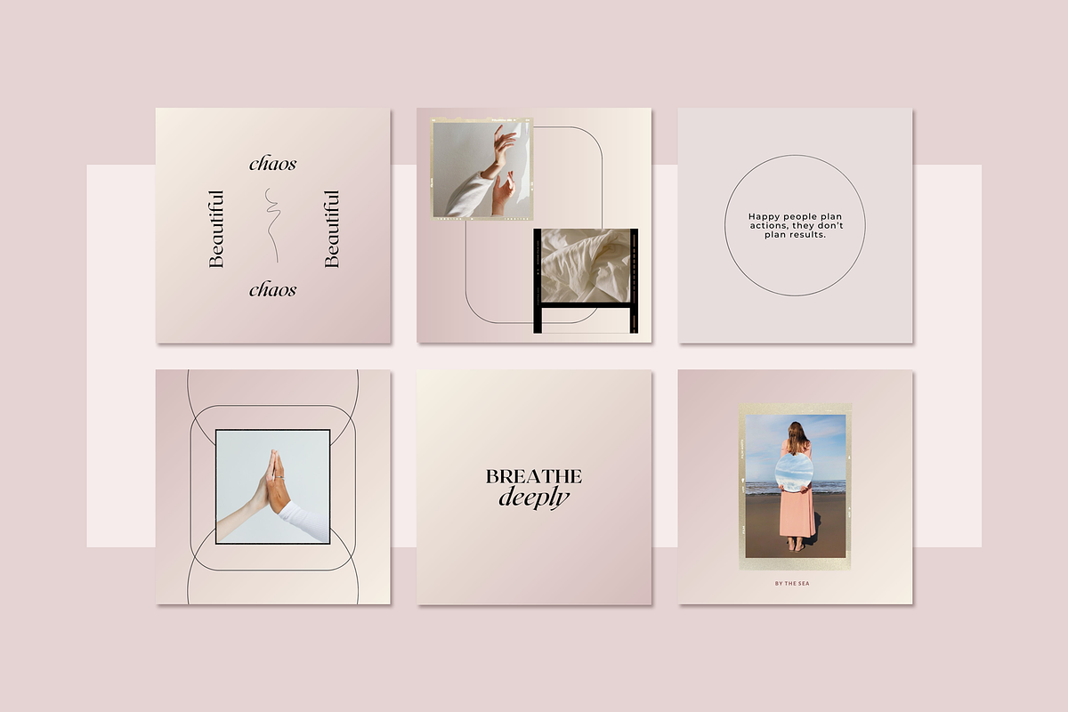 Pink Blush Instagram Template, a Social Media Template by Bonumo