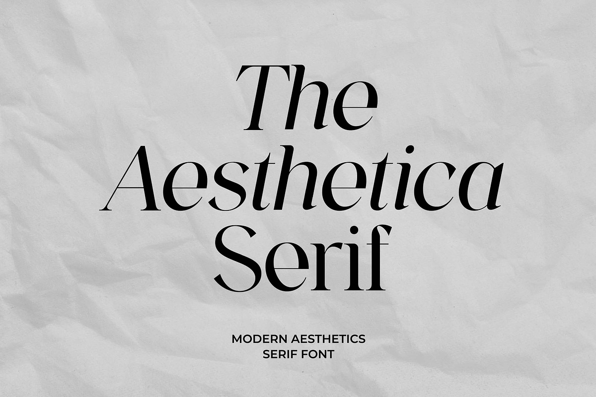 The Aesthetica Serif Modern Font, a Serif Font by UICreative (Photo 1 of 13)