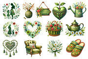 Boho Olive Green Mother's Day, an Illustration by Dream Creation (Thumbnail 4 of 4)