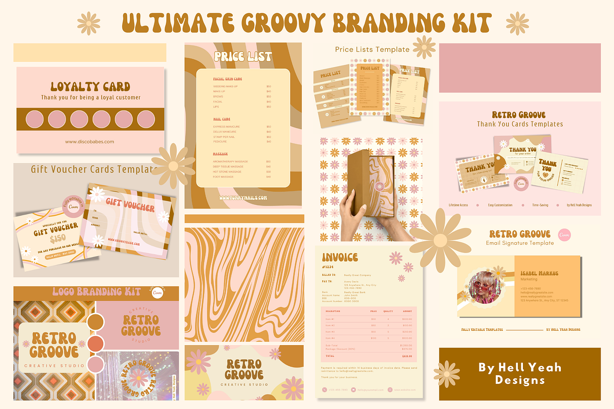 Ultimate Retro Branding Bundle, a Branding & Logo Template by Hell Yeah Designs (Photo 3 of 11)
