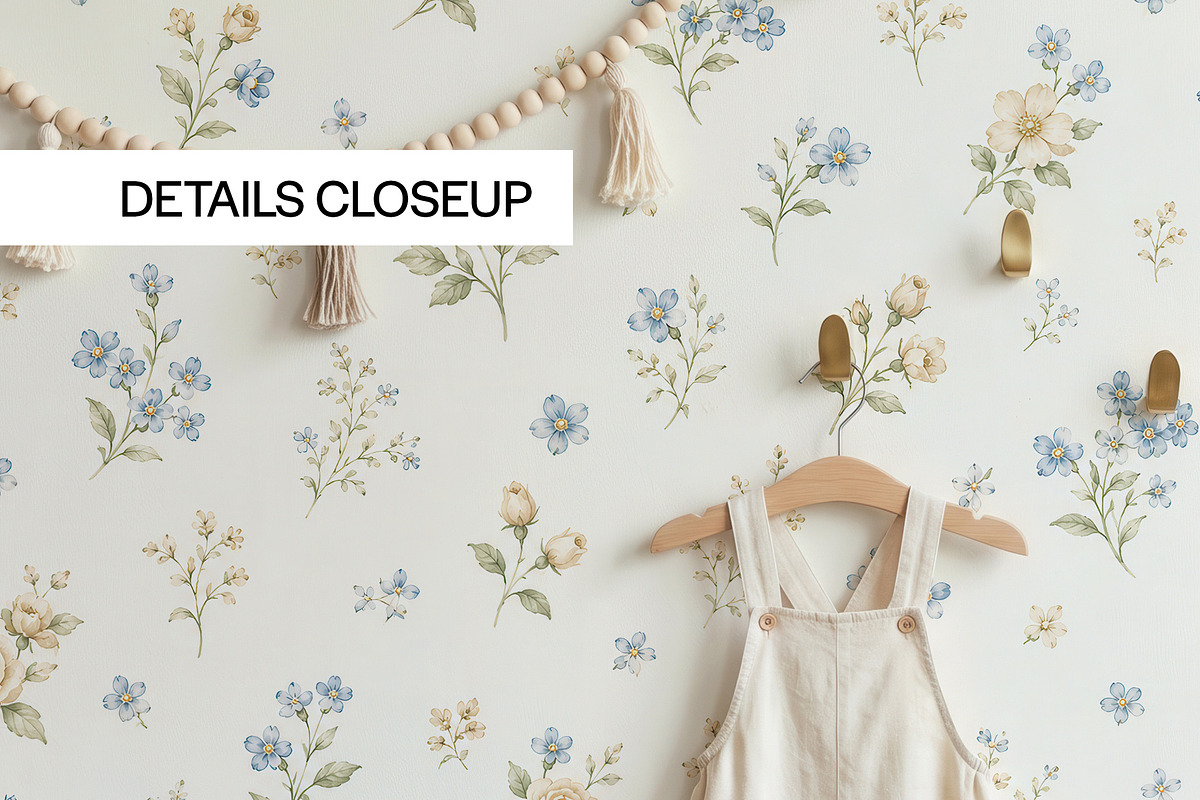 Nursery Wallpaper Mockup PSD, a Household Mockup by 1001 mockups (Photo 4 of 11)
