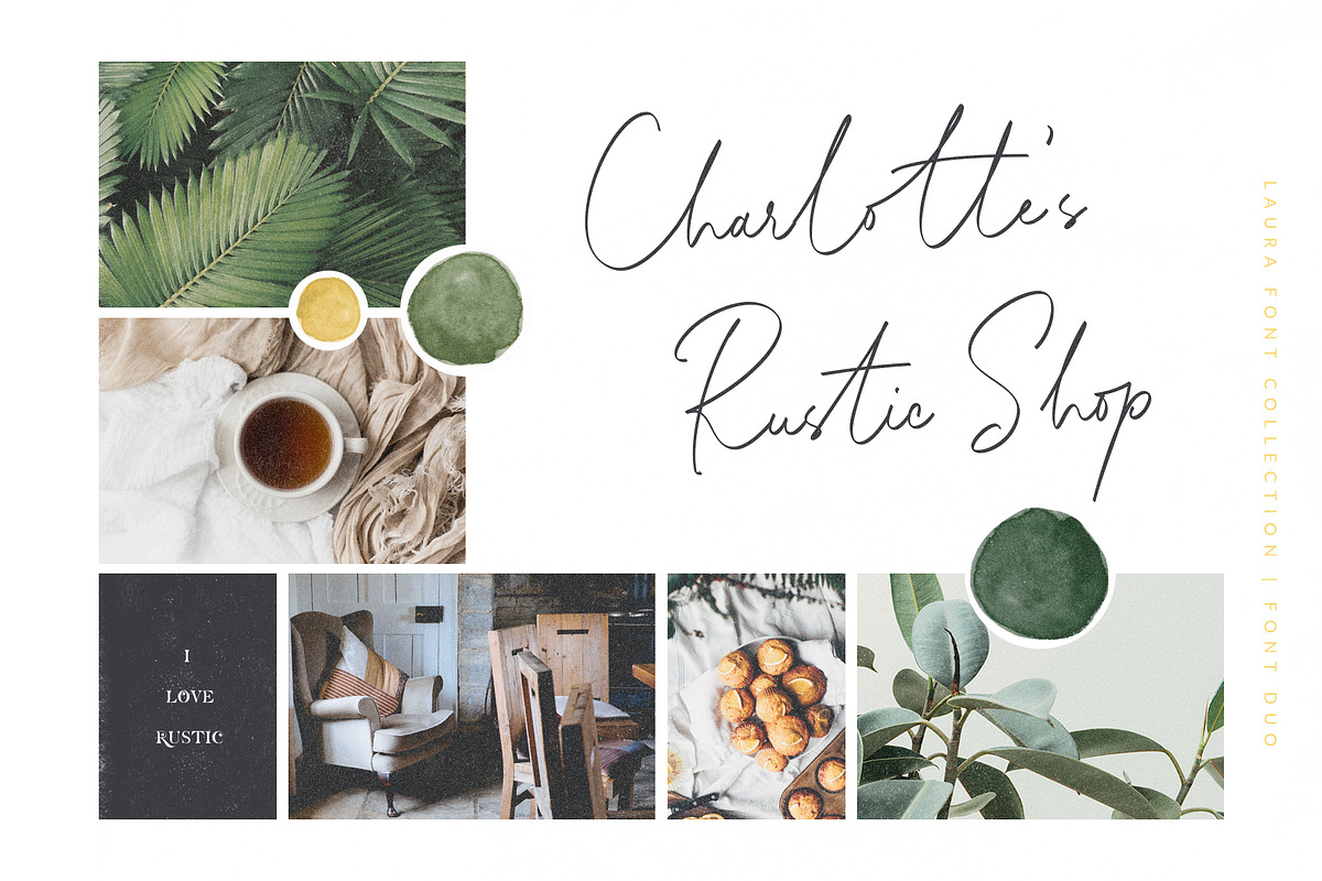 Laura - Font Collection & Logos preview 4