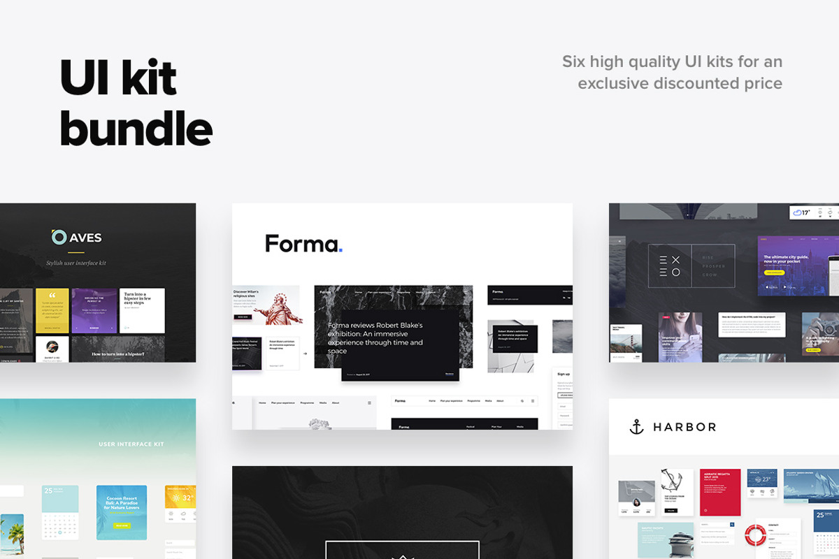 UI Kit Bundle, an UI Kit Template by erigon (Photo 1 of 18)