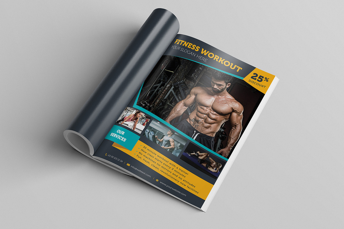 Fitness Center Flyer, a Flyer Template by Rafoz (Photo 3 of 4)