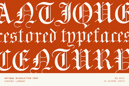 Antique Blackletter Font - No.13