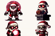 Quirky Spooky Santa Claus Clipart, an Object Illustration by Design Scotch (Thumbnail 5 of 7)