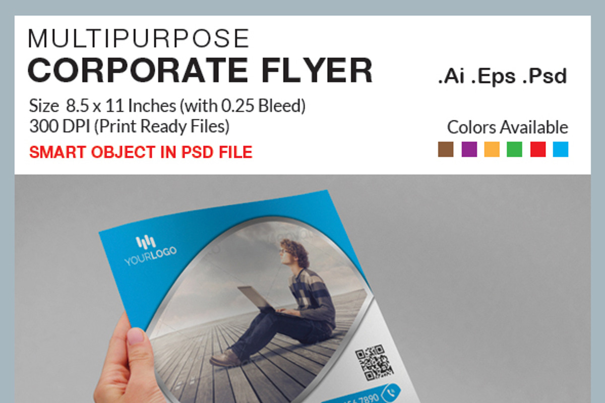 Corporate Flyer, a Flyer Template by RQ Designs (Photo 1 of 5)