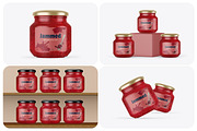 Jam Jar Mockups, a Packaging Mockup by Mockups Planet (Thumbnail 1 of 5)