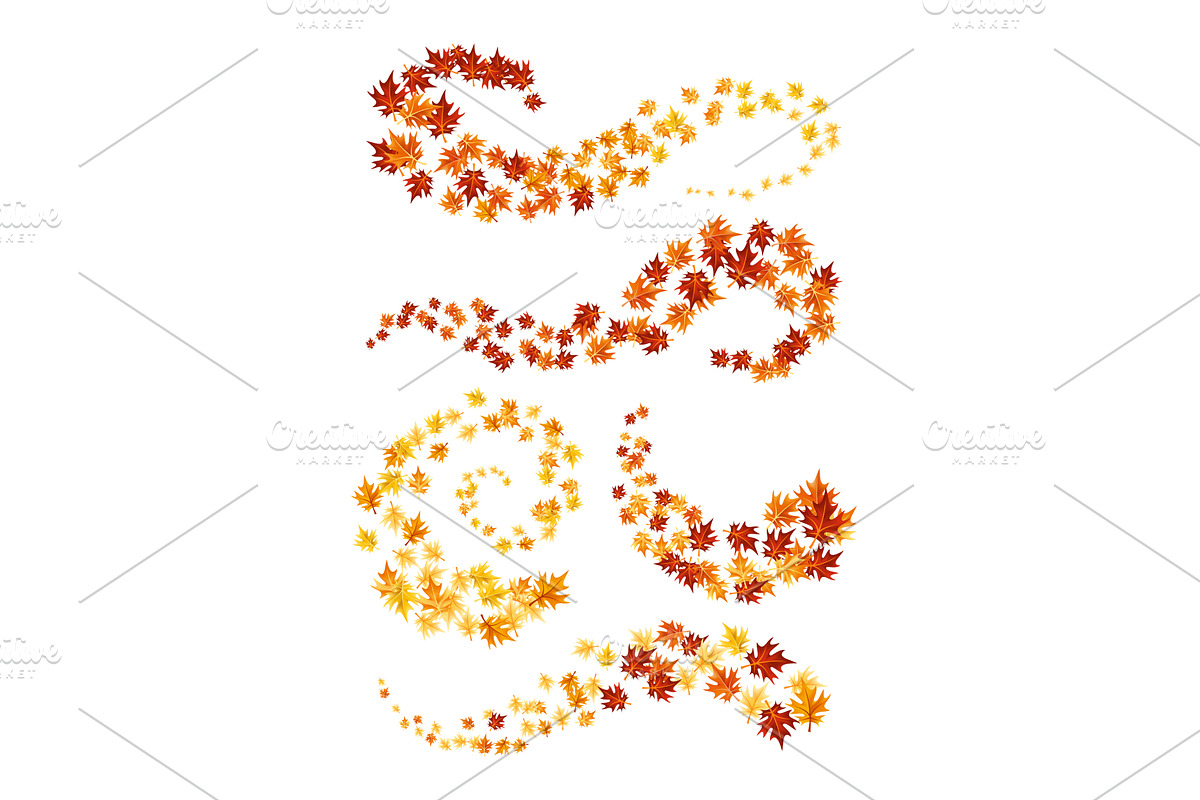 Autumn leaves design element, an Object Illustration by Things for designers