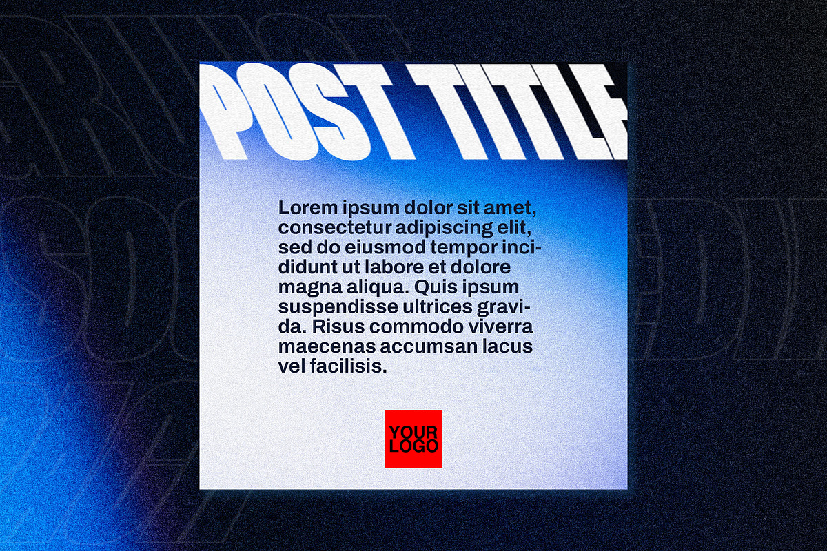 Grunge Template Kit, a Social Media Template by RGB.Shop (Photo 5 of 6)