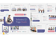 Solavera Yoga Studio Google Slides, a Presentation Template by Loin Studio (Thumbnail 1 of 4)