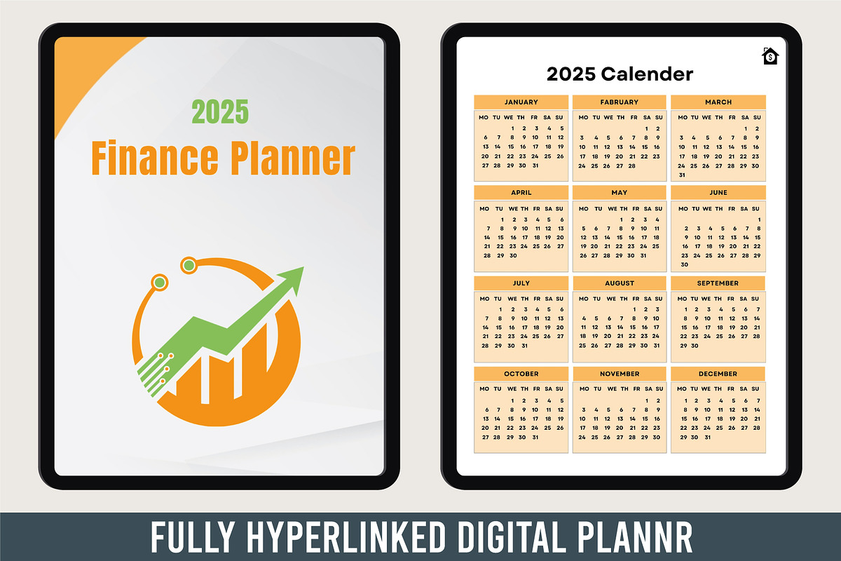 2025 Digital Finance Planner, a Stationery Template by Designmela01 (Photo 6 of 6)