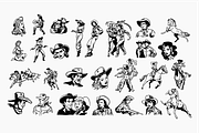 Western Illustrations Retro Bundle, a Graphic by FM Era Studio (Thumbnail 3 of 6)