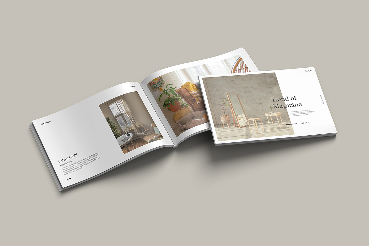 A4 Landscape Magazine Mockup, a Books & Magazine Mockup by graphicpages (Photo 12 of 15)