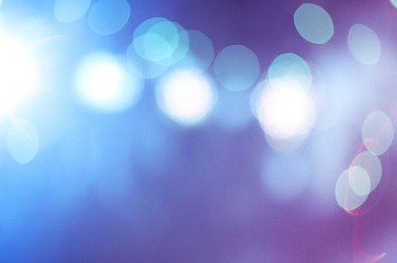 Blue abstract bokeh lights stock photograph, an Abstract Photo by Viktor Hanacek