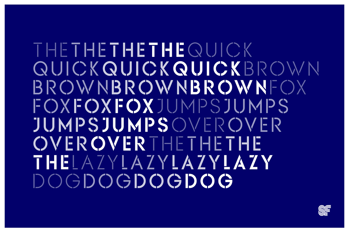 KAPITAL | 8 Fonts 4 Sans 4 Stencil, a Sans Serif Font by Superfried Font Shop (Photo 8 of 9)