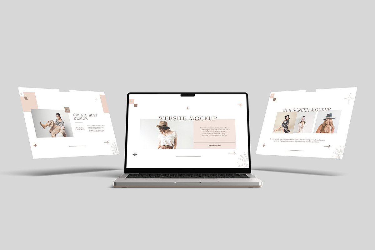 Laptop Screen Website Mockup, a Mac Mockup by graphicpages (Photo 9 of 16)