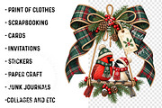 Hanging Bow Ornament Sublimation, a Work Illustration by SinaCreation (Thumbnail 3 of 6)