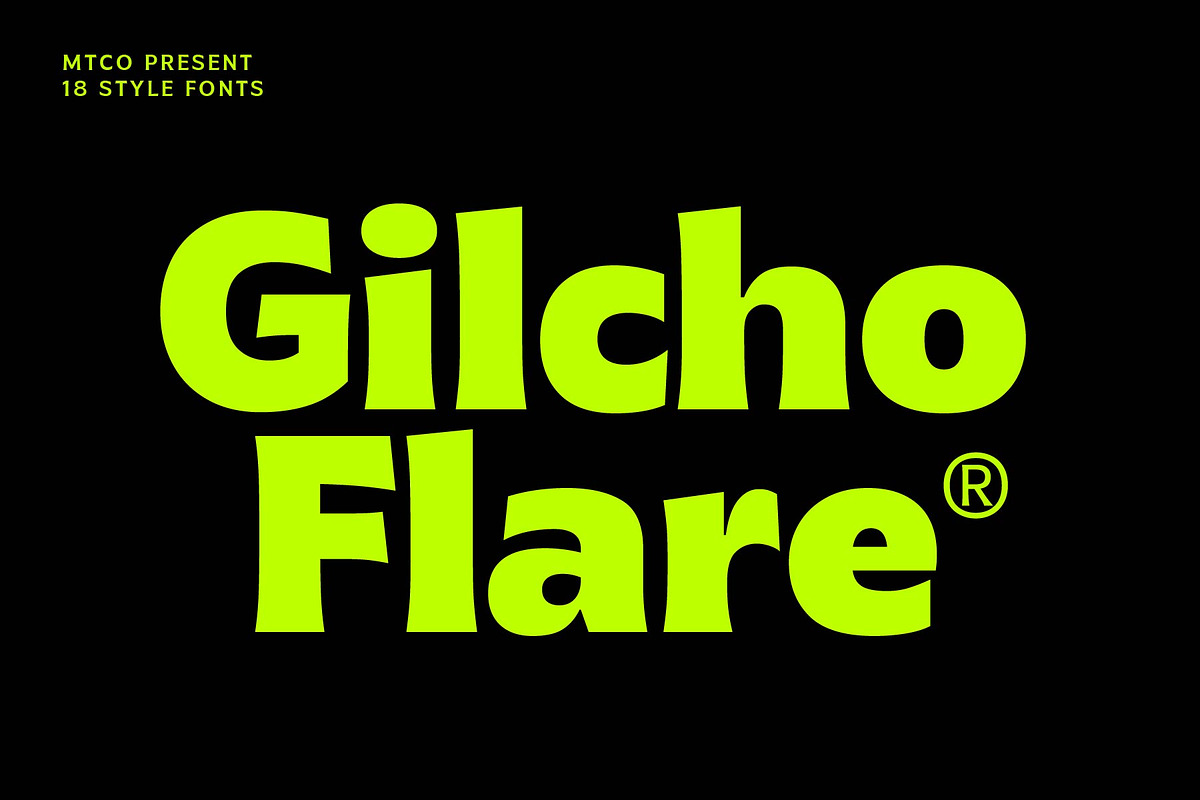 MTC Gilcho Flare - Variable Font, a Sans Serif Font by Martype (Photo 1 of 20)