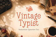 Vintage Typist - Typewriter Font, a Handwritten Font by HipFonts (Thumbnail 1 of 9)