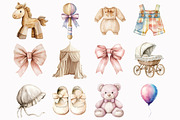 Vintage Nursery Clipart, an Illustration by Design Market (Thumbnail 4 of 5)
