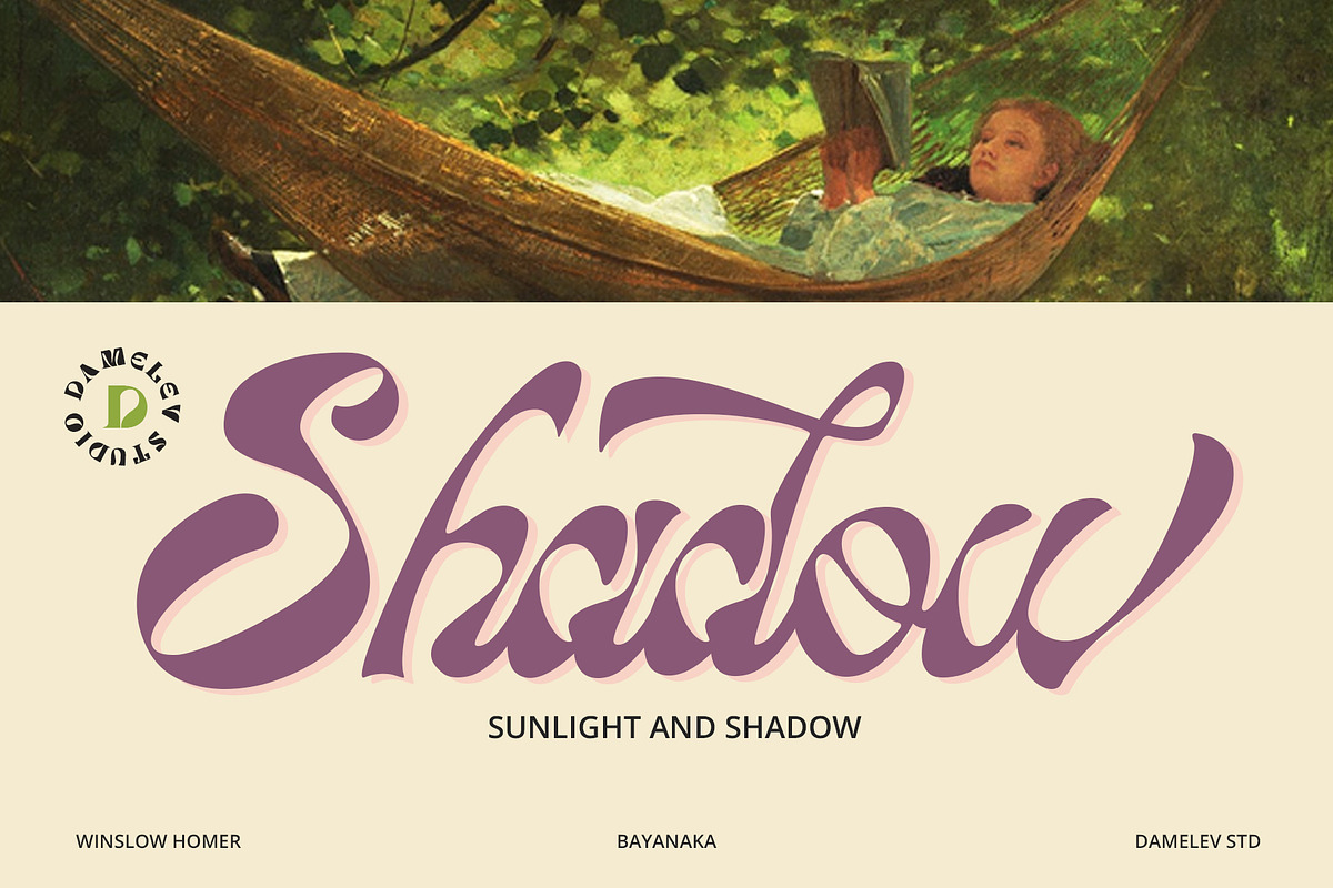 Bayanaka, a Script Font by Damelev (Photo 9 of 9)