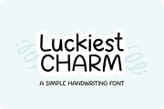 LUCKIEST CHARM Handwriting Font, a Handwritten Font by Blush Font Co. (Thumbnail 1 of 4)