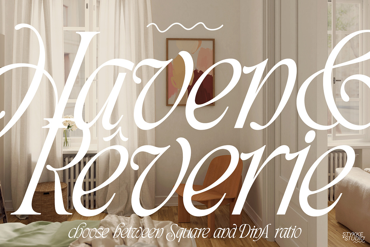 HAVEN & RÊVERIE | art & frame mockup, a Household Mockup by Stykke Studio (Photo 6 of 15)