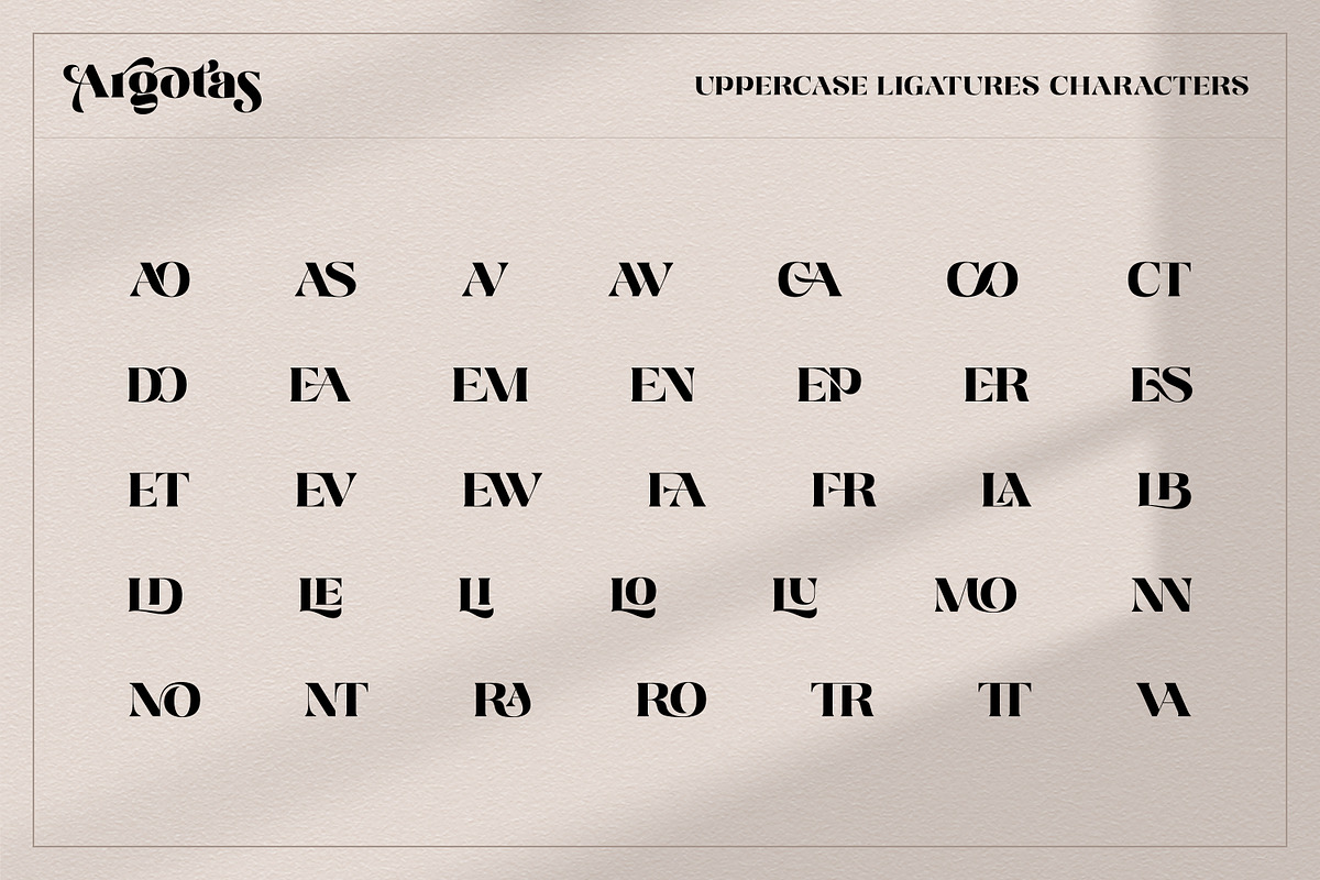 Argotas | Serif Display Font, a Serif Font by Ekahermawan (Photo 12 of 15)