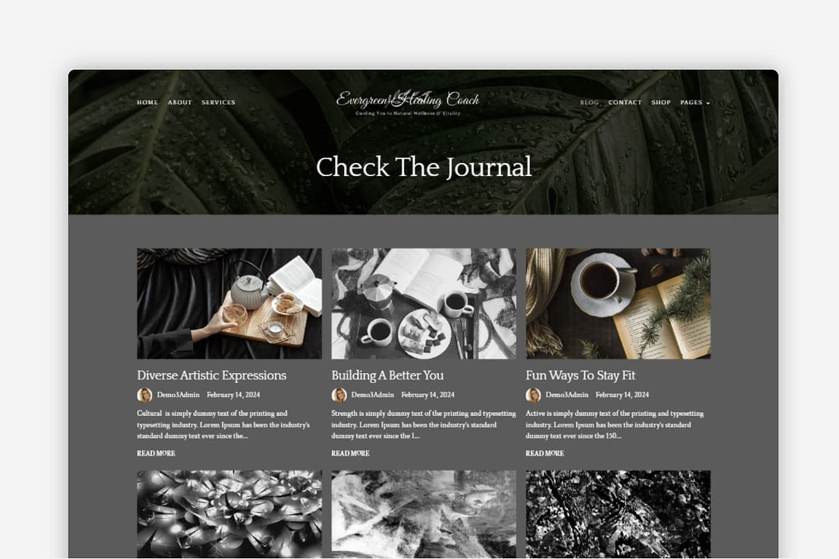 Wellness Coach WordPress Theme preview 5