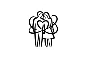Couple Love Silhouette Bundle, an Illustration by jahid234 (Thumbnail 8 of 48)