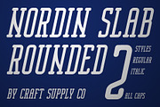 Nordin Slab Rounded, a Slab Serif Font by Craft Supply Co. (Thumbnail 1 of 8)
