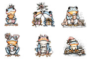 Coquette Christmas Frog, an Illustration by CreationArt (Thumbnail 4 of 6)
