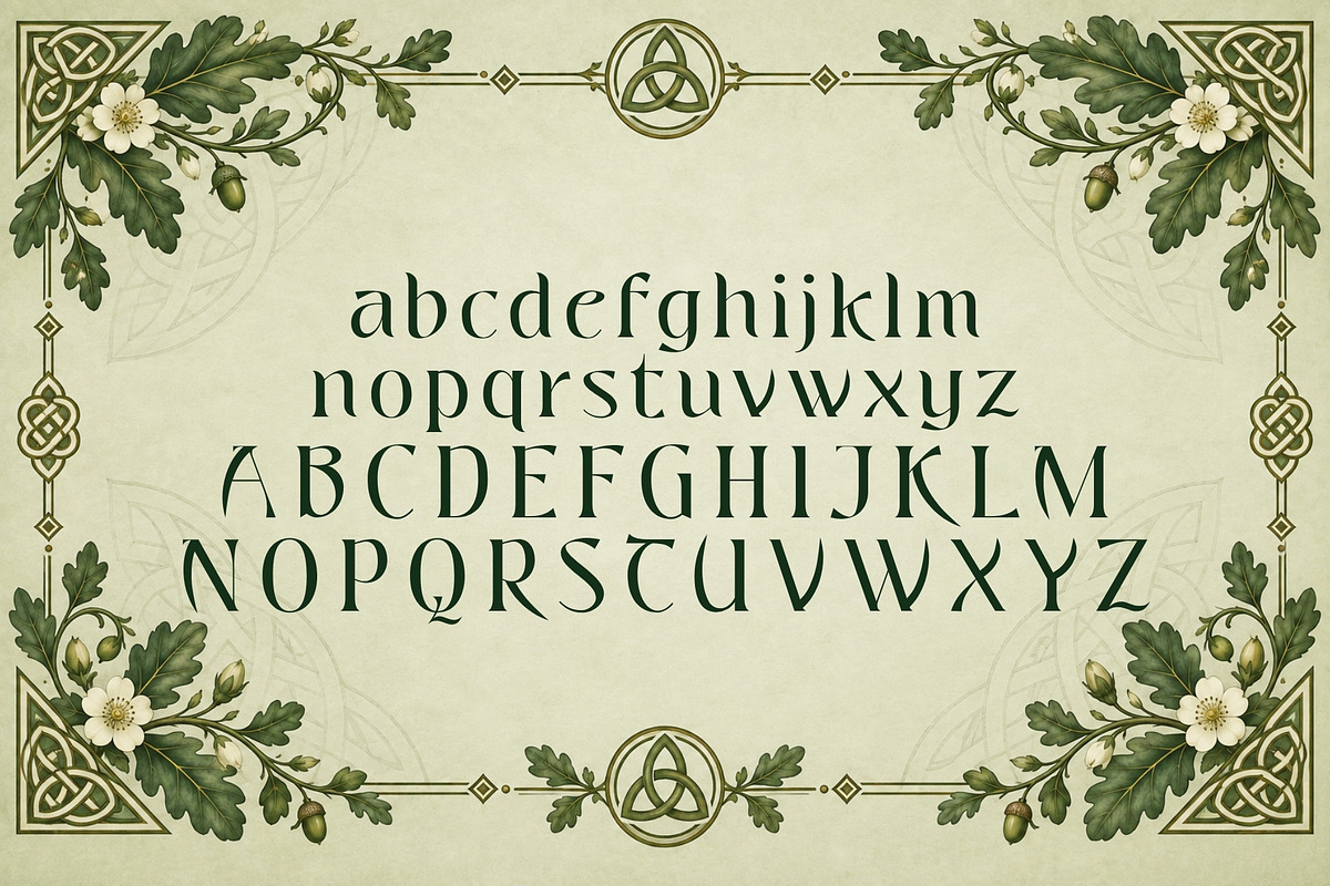 Oakthorn - Historical Celtic Type, a Serif Font by HipFonts (Photo 2 of 9)