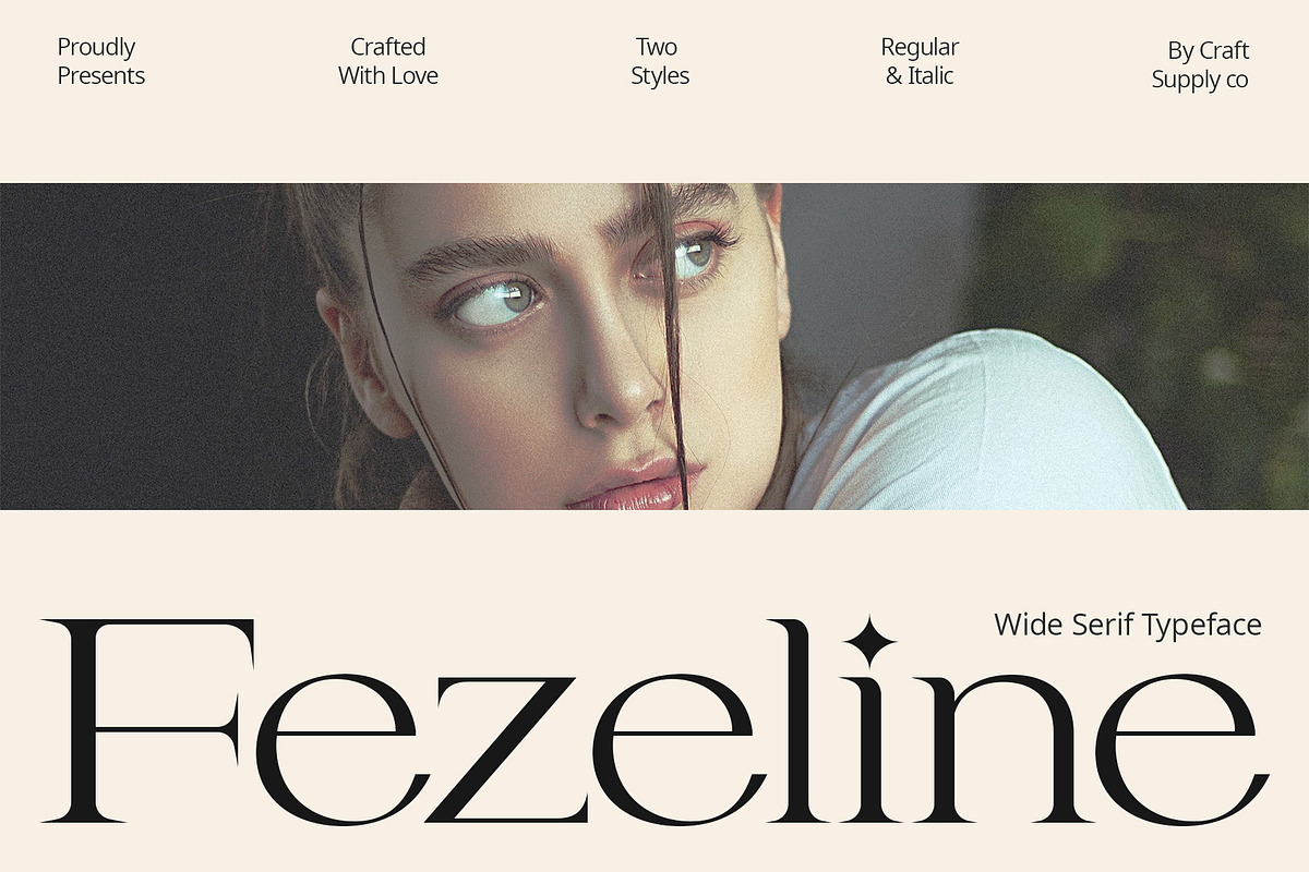 Fezeline – Elegant Serif, a Serif Font by Craft Supply Co. (Photo 1 of 8)