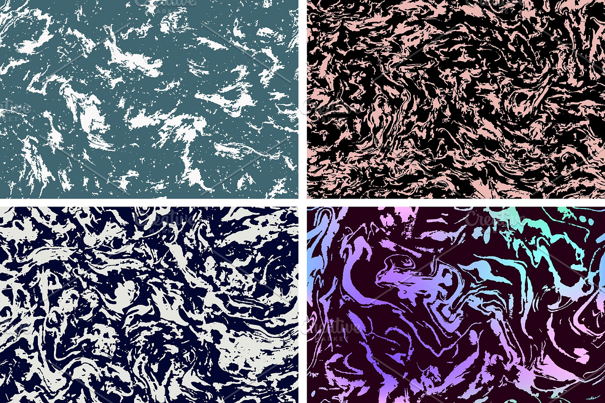 7 Marble seamless patterns set, a Pattern Graphic by Asyndrom (Photo 3 of 4)