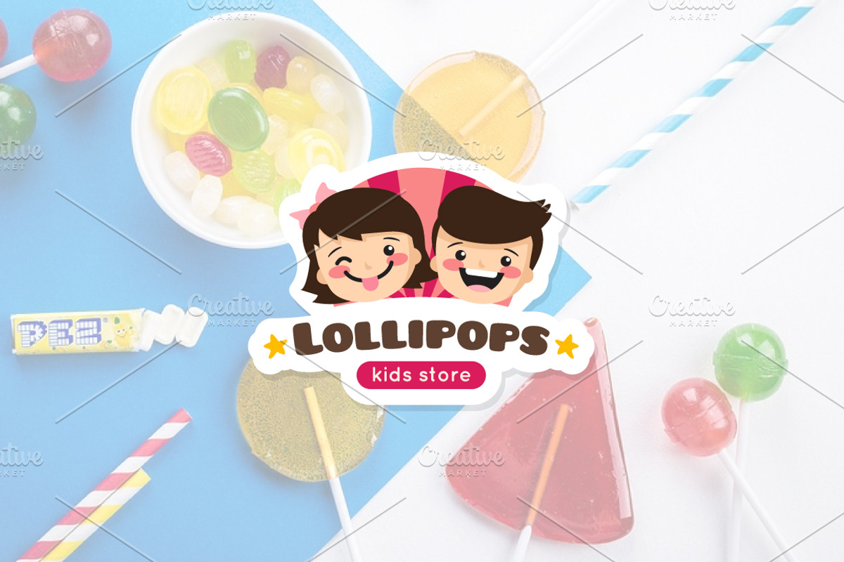 Lollipop. Kids Logo, a Branding & Logo Template by Trapezoid (Photo 1 of 2)