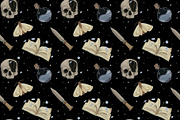 Whimsigoth Seamless Repeat Pattern, a Pattern Graphic by Forest Lily (Thumbnail 8 of 9)