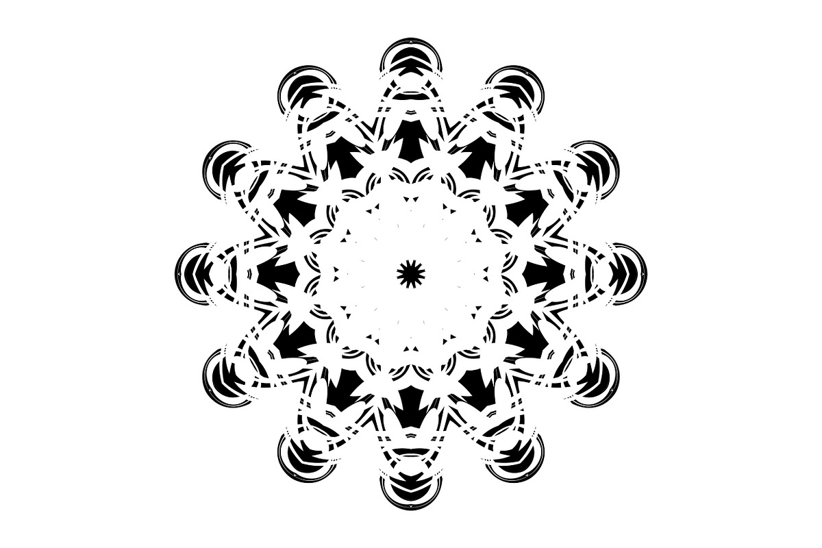 Ornamental Black White Mandala Pack, a Decorative Illustration by NJ Himel (Photo 46 of 103)