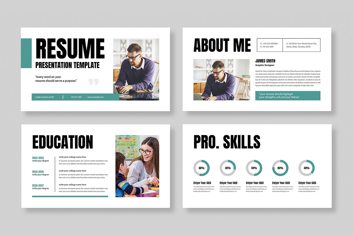 Professional Resume Presentation, a Presentation Template by MightyDesign (Photo 2 of 8)