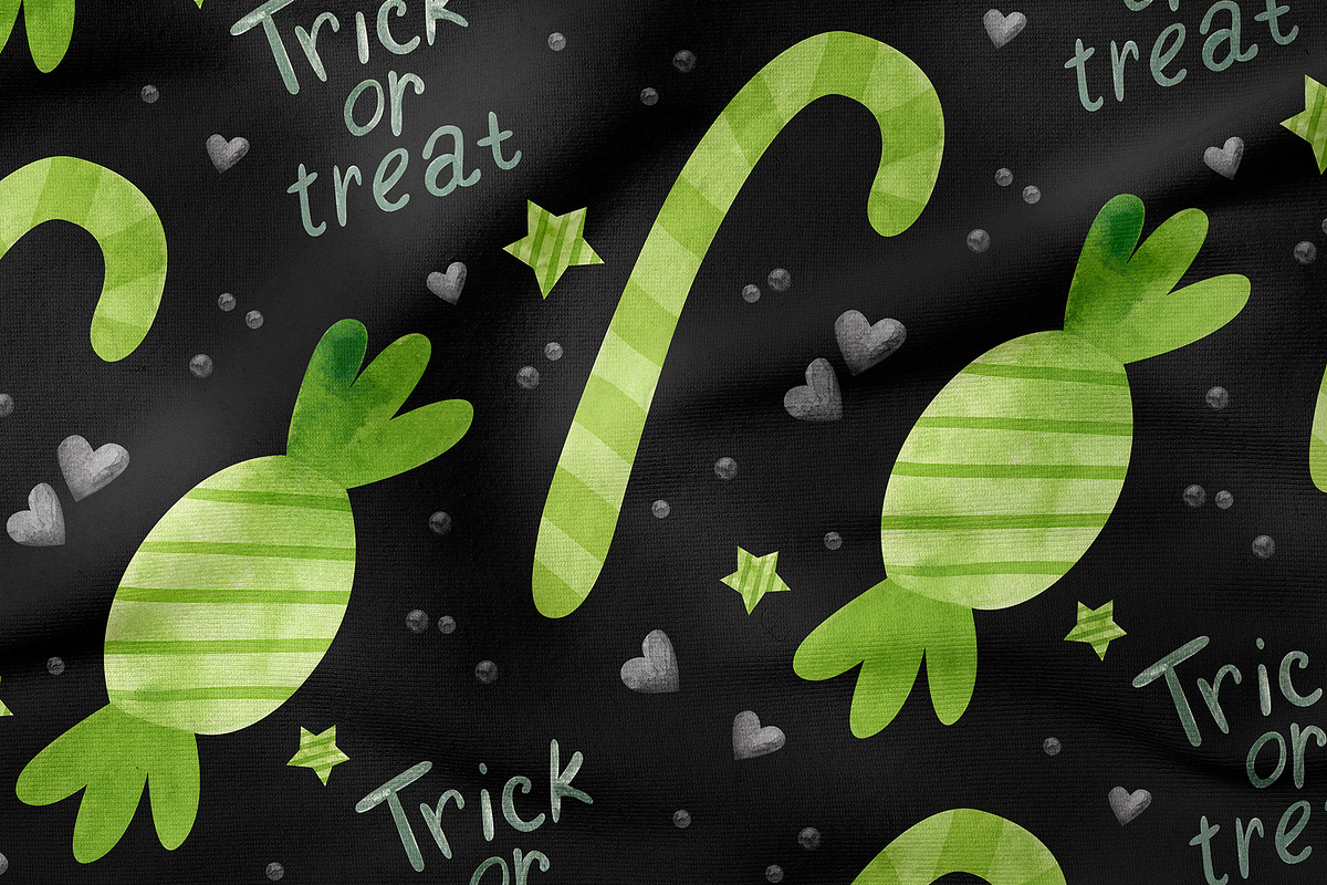 Green Halloween Clipart & Patterns, an Object Graphic by Valin Malin (Photo 10 of 14)
